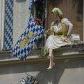 This lady\'s taken Bavarian costume to another level (first floor!)