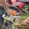 Kiri loves chainsaws (so she insisted we add this second photo to the gallery)