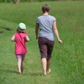 Kiri and Jessica at the Barfusspark (or barefoot park) in Dornstetten