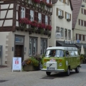 VW camper at a classic car rally in Nagold