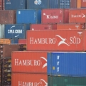 Signs of industry on the way in to Hamburg