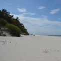 One of Rügen's white sandy beaches and the Baltic Sea