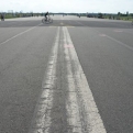 Planes used this runway up until 2008, now it's just a great place to cycle or skate
