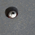 Random hole with coke can
