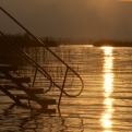 Our first sunset at Lake Balaton