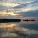 Our first sunset at Lake Balaton
