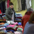 Holding the second-hand clothes sale
