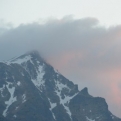 Prostredný hrot at sunset