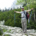 Steve clearly enjoyed the ascent to Skalnaté pleso