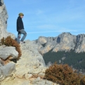 Kiri posing at the Verdon Gorge (whilst feeling very at home)